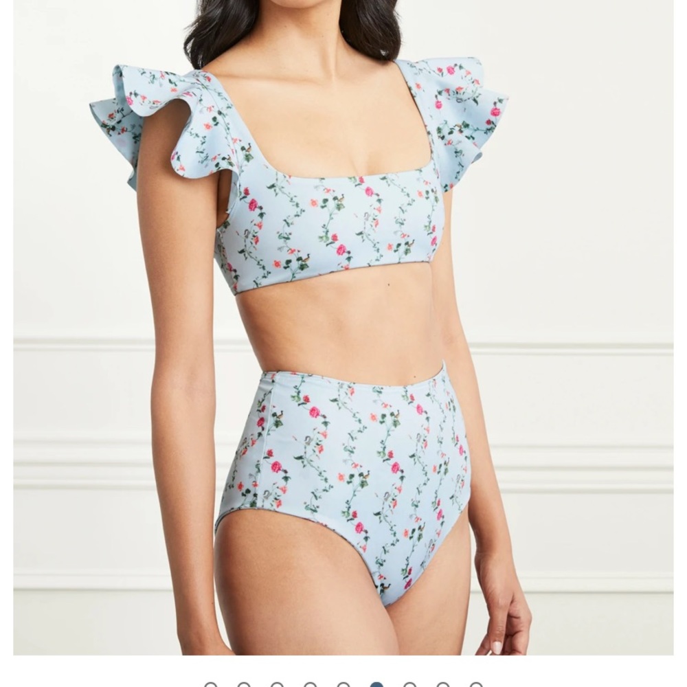 Hill House Pond Floral Swimsuit S NWT